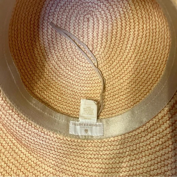 HELEN KAMINSKI BIA FRINGED WIDE BRIM RAFFIA HAT NEW - Picture 10 of 16